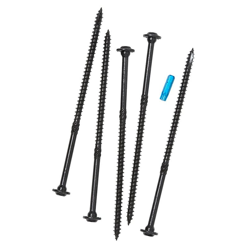 GRK Fasteners RSS 16285 Rugged Structural Screw, 3/8 in Thread, 7-1/4 in L, CEE, W-Cut Thread, Round Washer Head, Steel