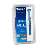 Tapcon+ 11445C Concrete Anchor, 3/8 in Dia, 5 in L, Blue Climaseal