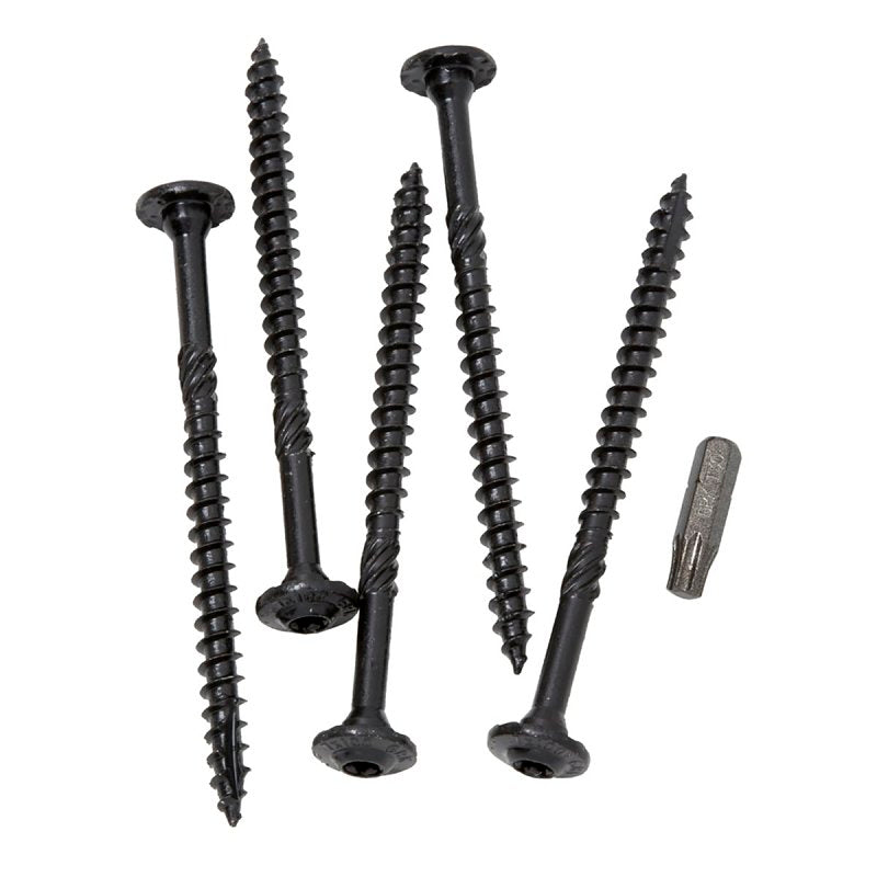 GRK Fasteners RSS 16225 Rugged Structural Screw, 5/16 in Thread, 4 in L, CEE, W-Cut Thread, Round Washer Head, Steel