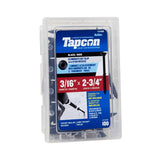 Tapcon 3140B Concrete Anchor, 3/16 in Dia, 2-3/4 in L, Steel