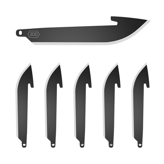 Outdoor Edge RR30K-6C Drop-Point Replacement Blade, 3 in L, Stainless Steel