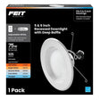 Feit Electric LEDR56B6WYCA Recessed Downlight, 10.2 W, 120 V, LED Lamp, White