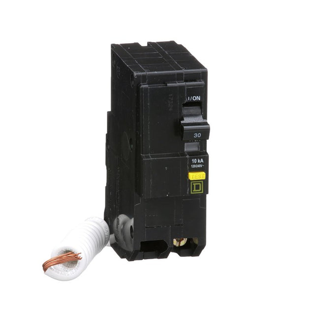 Square D QO QO230GFIC Miniature Circuit Breaker, Ground Fault, 30 A, 2-Pole, 120/240 VAC, Plug-In, Pack of 3