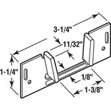 Prime-Line N 6566 Pocket Door Guide, Nylon/Steel, Jamb