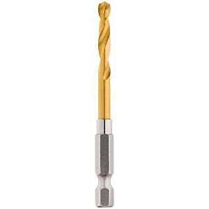 Milwaukee 48-89-4609 Impact Drill Bit, 3/16 in Dia, 3 in OAL, Twist Flute, 1/4 in Dia Shank, Hex Shank