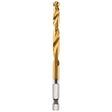 Milwaukee 48-89-4614 Impact Drill Bit, 17/64 in Dia, 4-1/4 in OAL, Twist Flute, 1/4 in Dia Shank, Hex Shank