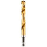 Milwaukee 48-89-4624 Impact Drill Bit, 27/64 in Dia, 4.88 in OAL, Twist Flute, 1/4 in Dia Shank, Hex Shank