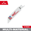 Milwaukee HACKZALL 49-00-5410 Blade, 3/4 in W, 4 in L, 10 TPI, HSS Cutting Edge