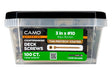 Camo 0376170 Deck Screw, #10 Thread, 3 in L, Coarse Thread, Countersink Head, Star Drive, Type 17 Slash Point