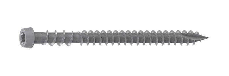 Camo 0395060 Deck Screw, Gray, #10 Thread, 2-1/2 in L, Flat Head, T20 Drive, Steel, 1000/PK