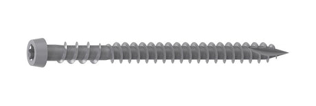 Camo 0395060 Deck Screw, Gray, #10 Thread, 2-1/2 in L, Flat Head, T20 Drive, Steel, 1000/PK