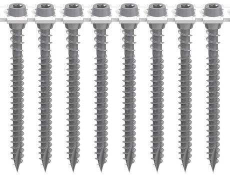 Camo 0395060 Deck Screw, Gray, #10 Thread, 2-1/2 in L, Flat Head, T20 Drive, Steel, 1000/PK