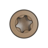 Camo 0395070 Deck Screw, #10 Thread, 2-1/2 in L, Coarse Thread, Flat Head, Star Drive, Type 99 Double Slash Point, 1000