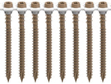 Camo 0395070 Deck Screw, #10 Thread, 2-1/2 in L, Coarse Thread, Flat Head, Star Drive, Type 99 Double Slash Point, 1000