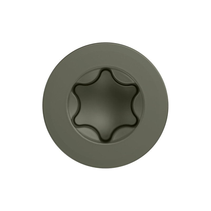 Camo 0341209 Deck Screw, #10 Thread, 4 in L, Coarse Thread, Bugle Head, Torx Drive, Type 17 Slash Point, Carbon Steel