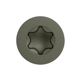 Camo 0341209 Deck Screw, #10 Thread, 4 in L, Coarse Thread, Bugle Head, Torx Drive, Type 17 Slash Point, Carbon Steel