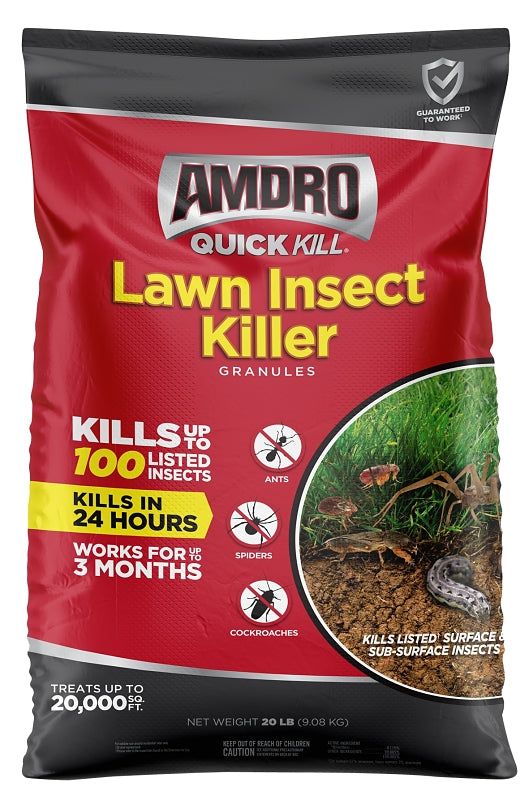 Amdro QUICK KILL 100527997 Lawn Insect Killer, 20 lb Bag