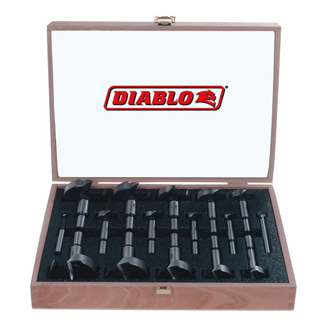 Diablo FB-100 Forstner Bit Set, 16-Piece, HSS