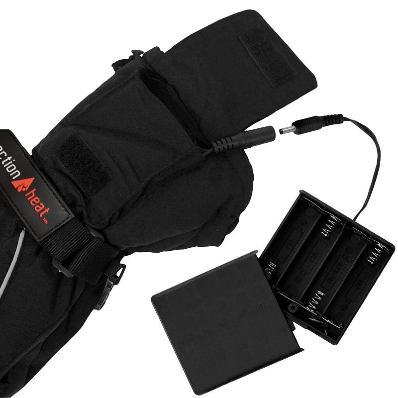 ActionHeat AH-GV-AA-01-W Battery Heated Gloves, Women's, One-Size, Polyester, Black, Pack of 3