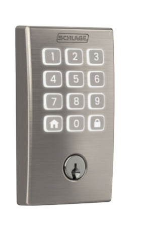 Schlage Arrive BE459WBVCEN622 Smart Wi-Fi Deadbolt with Century Trim, 1, AAA Grade, Key, Keypad Key, Metal, Matte Black