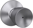 Schlage F Series F40VBEL626 Privacy Lockset, Bell, Round Design, Satin Chrome, Zinc