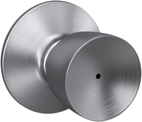 Schlage F Series F40VBEL626 Privacy Lockset, Bell, Round Design, Satin Chrome, Zinc