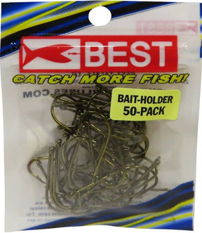 Stopper Lures Best Series KE-BST-BH-BB50-4 Bait Holder Hook, Bronze