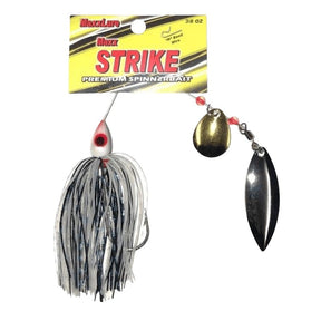 Stopper Lures Maxx Strike Series KE-MAX-SBBD38-CW Bait, Spinner, Silicone, Chart/White Bait