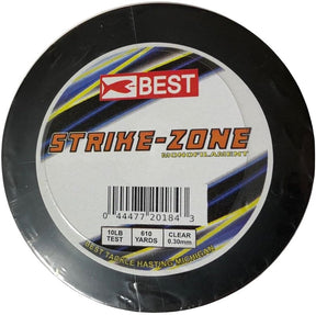 Stopper Lures BEST KE-BST-LMC10 Strike Zone Fishing Line, 610 yd L, Monofilament, Clear, 10 lb, Pack of 12