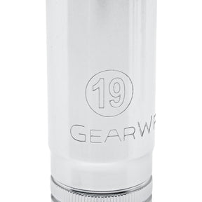 GearWrench 80554 Deep Socket Set, Alloy Steel, Full Polish Chrome