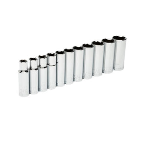GearWrench 80705 Deep Socket Set, Alloy Steel, Full Polish Chrome