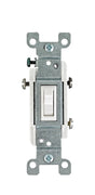 Leviton 2653-2W Residential-Grade Toggle Switch, 15 A, 120 VAC, Side Terminal, 2.38 in L Panel Cutout, White