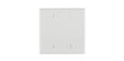 Leviton PJ23-W Blank Wallplate, 4-7/8 in L, 4.937 in W, 0.255 in Thick, 2-Gang, Nylon, White, Box