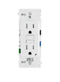 Leviton Lever Edge EGFT1-W GFCI Outlet, 125 V, 15 A, Solid Copper, Stranded Wiring, White