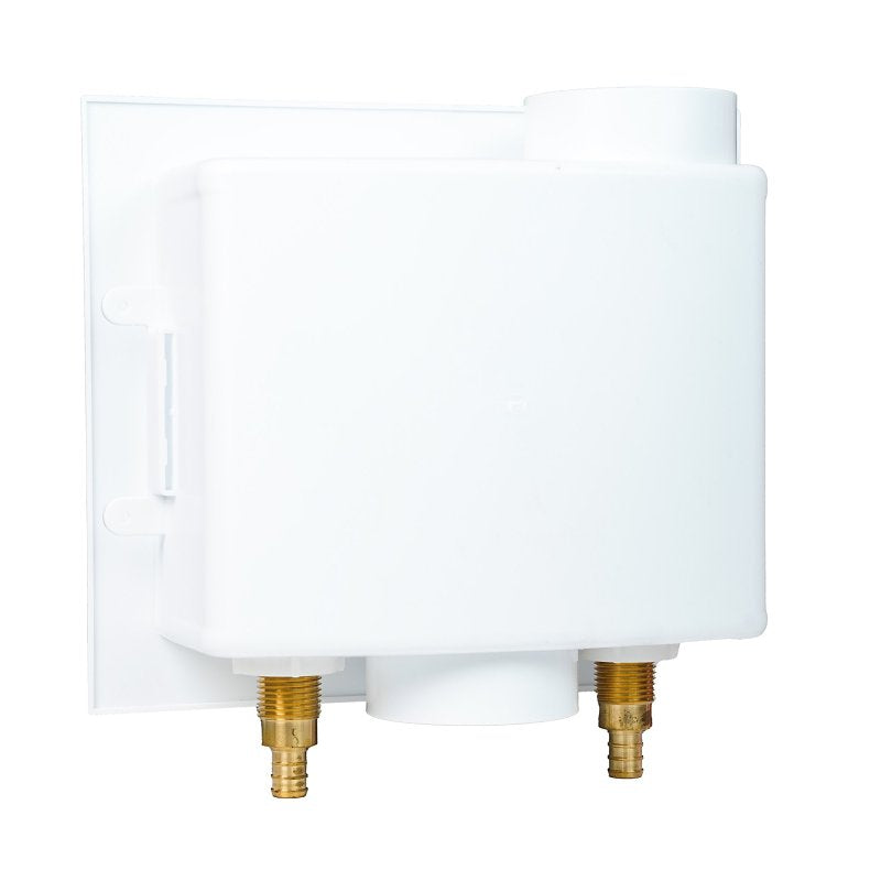 Apollo APXBOXWMWH Washing Machine Outlet Box with Water Hammer Arrestors