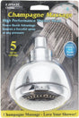 Whedon FP542C Showerhead, 2 gpm, 1/2 in Connection, 5 -Spray Function, Plastic, Polished Chrome, 3-1/2 in Dia, 4 in L