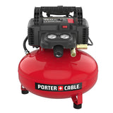 Porter-Cable PXCM12236 Portable Air Compressor, Electric, 6 gal Tank, 0.8 hp, 120 V, 150 psi Pressure, 1-Stage
