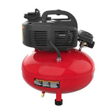 Porter-Cable PXCM12236 Portable Air Compressor, Electric, 6 gal Tank, 0.8 hp, 120 V, 150 psi Pressure, 1-Stage