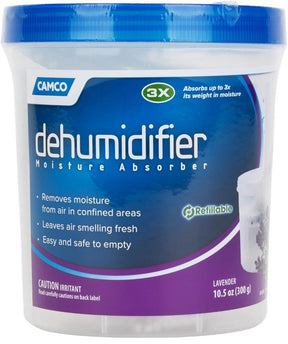 Camco USA 44280 Moisture Absorber, 10.5 oz Bucket, Granular, Lavender