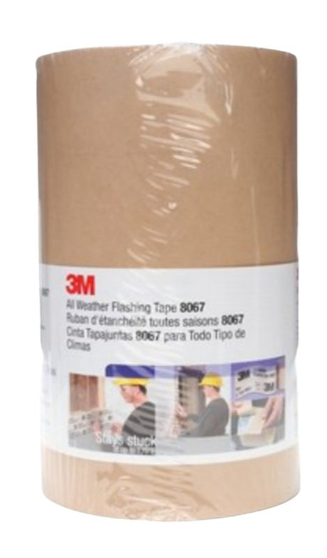 3M 3MFLASHTAPE9 Flashing Tape, 75 ft L, 9 in W, Tan