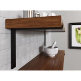 Shelf-Made Silverton 201 RP-201SL-12BK Premium Decorative Shelf Bracket, 75 lb, 12 in L, 10.313 in H, Steel