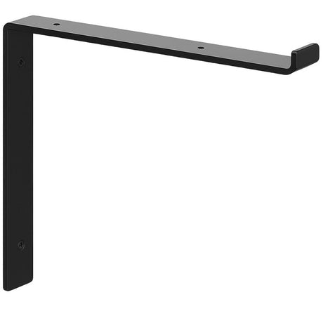 Shelf-Made Silverton 201 RP-201SL-12BK Premium Decorative Shelf Bracket, 75 lb, 12 in L, 10.313 in H, Steel