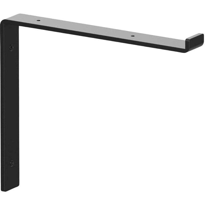 Shelf-Made Silverton 201 RP-201SL-10BK Premium Decorative Shelf Bracket, 75 lb, 10 in L, 8.313 in H, Steel