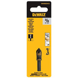 DEWALT BLACK & GOLD Series DWAMDB24CS Countersink Drill Bit, 3/8 in Dia, 1-3/5 in OAL, 5-Flute, 1/4 in Dia Shank