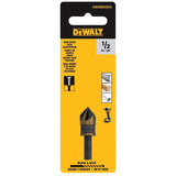 DEWALT BLACK & GOLD Series DWAMDB32CS Countersink Drill Bit, 1/2 in Dia, 1-7/10 in OAL, 5-Flute, 1/4 in Dia Shank