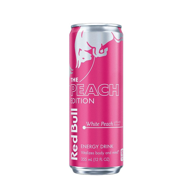 Red Bull 79210 Energy Drink, Liquid, White Peach, 12 fl-oz Can, Pack of 24