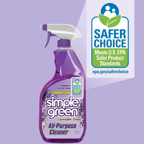 Simple Green 1610001200032 All-Purpose Cleaner, 32 fl-oz Spray Bottle, Liquid, Lavender, Purple
