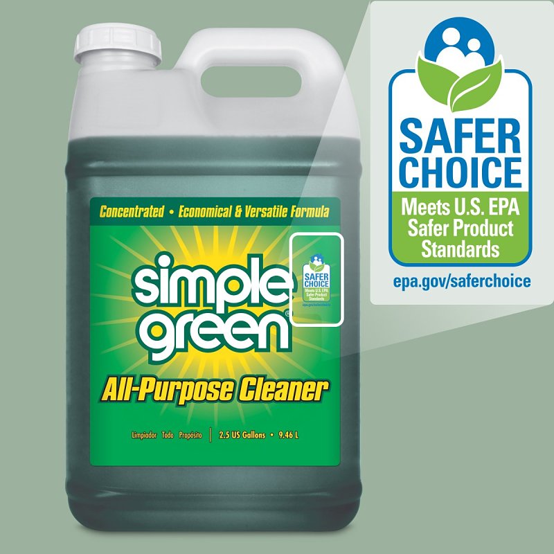 Simple Green 2710100213225 All-Purpose Cleaner, 2.5 gal, Liquid, Sassafras, Green