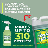 Simple Green 2710100213225 All-Purpose Cleaner, 2.5 gal, Liquid, Sassafras, Green
