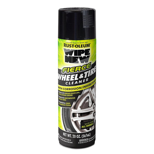 Wipe New 372668 Fierce Wheel and Tire Cleaner, 20 oz Aerosol, Liquid, Solvent Like